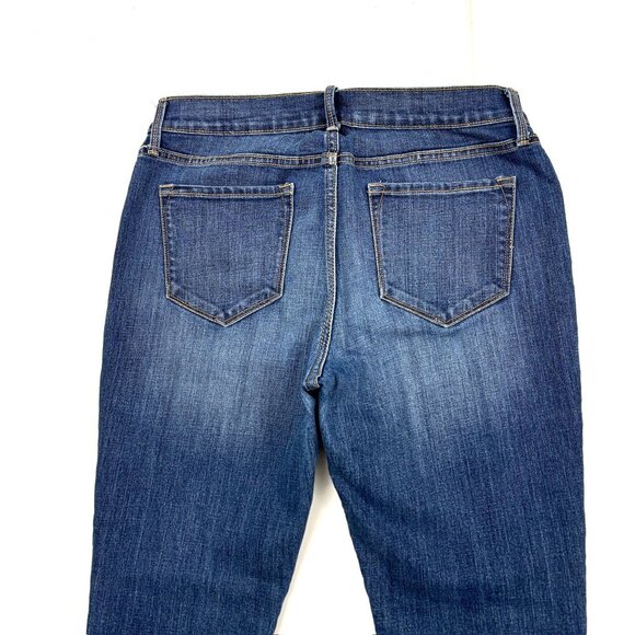 Old Navy Straight Leg Women's size 6P Dark Wash Blue Denim jeans - Picture 4 of 4